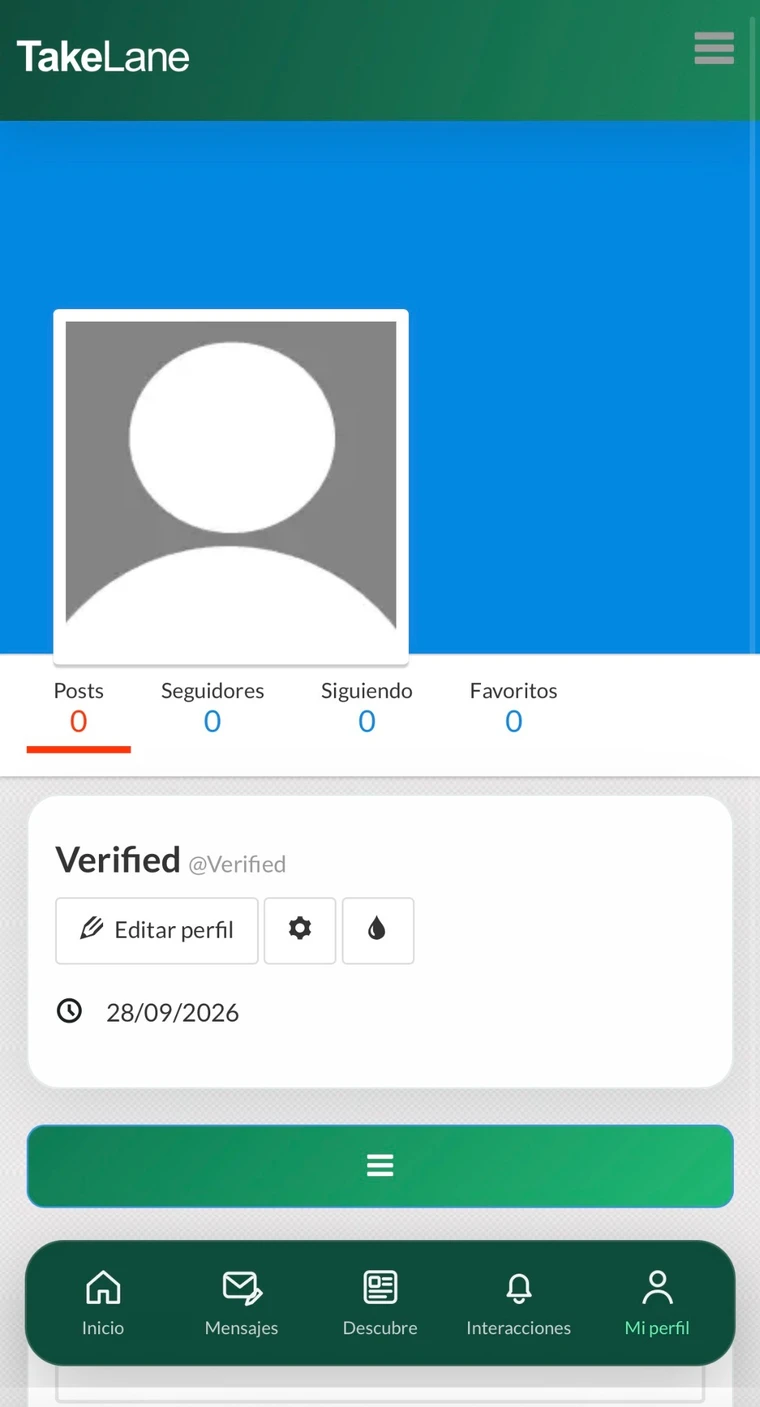 Perfil móvil de TakeLane